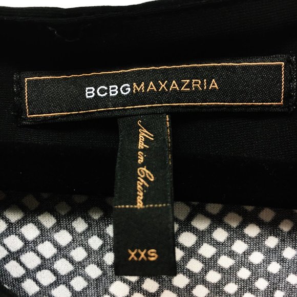 BCBG Max Azria Black Short Sleeve Mini Dress - Picture 6 of 6